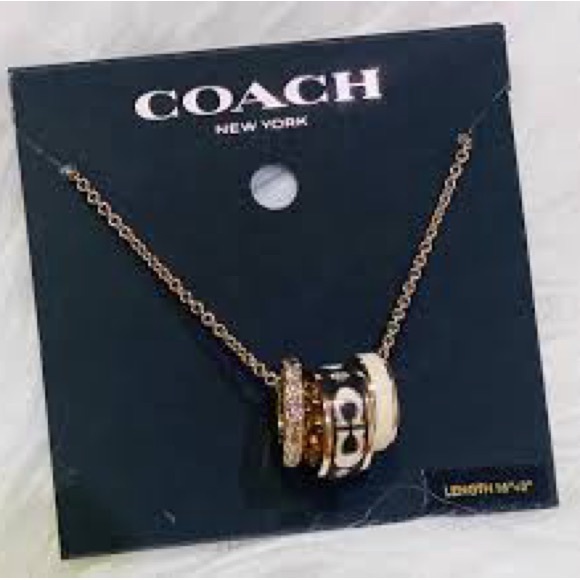 Coach Gold and Silver Pendant Necklace - Picture 4 of 4